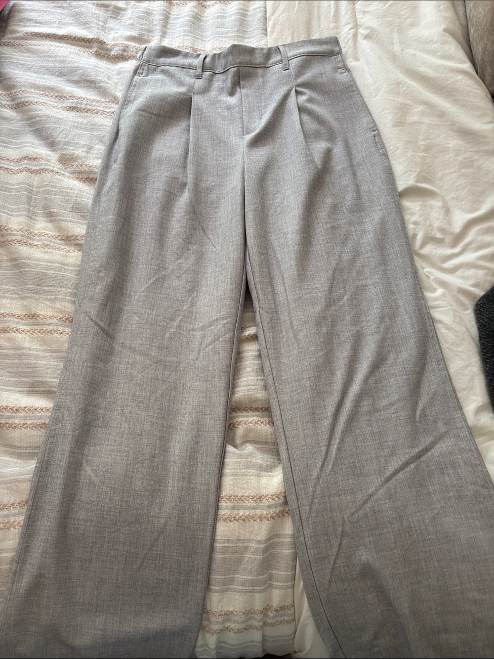 Marshalls Light Gray Wide-Leg Dress Pants